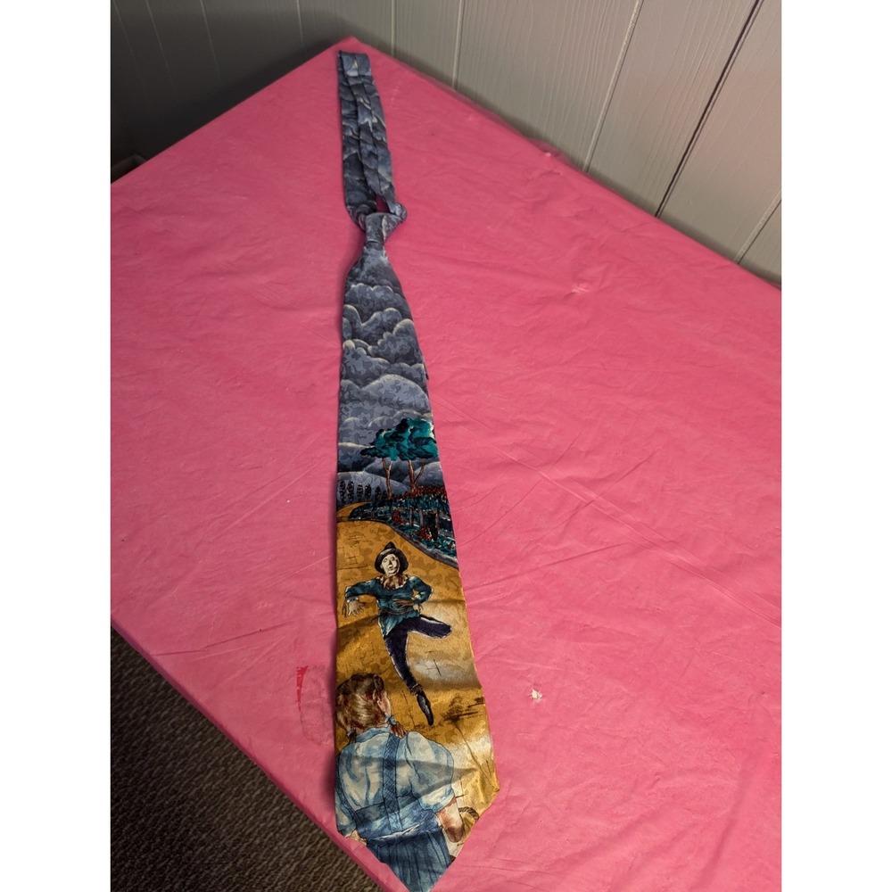 Vintage Wizard of Oz American Film Classics silk multicolor‎ mens necktie USA